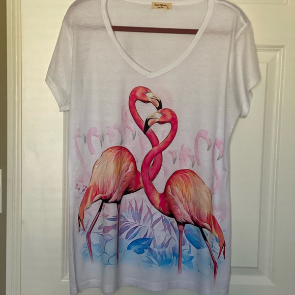 Sweet Gisele New York Tops - BOGO Flamingo T-shirt, Gorgeous, NWOT
